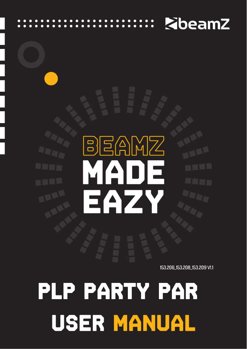 Page 1 of the manual User Manual BeamZ PLP14