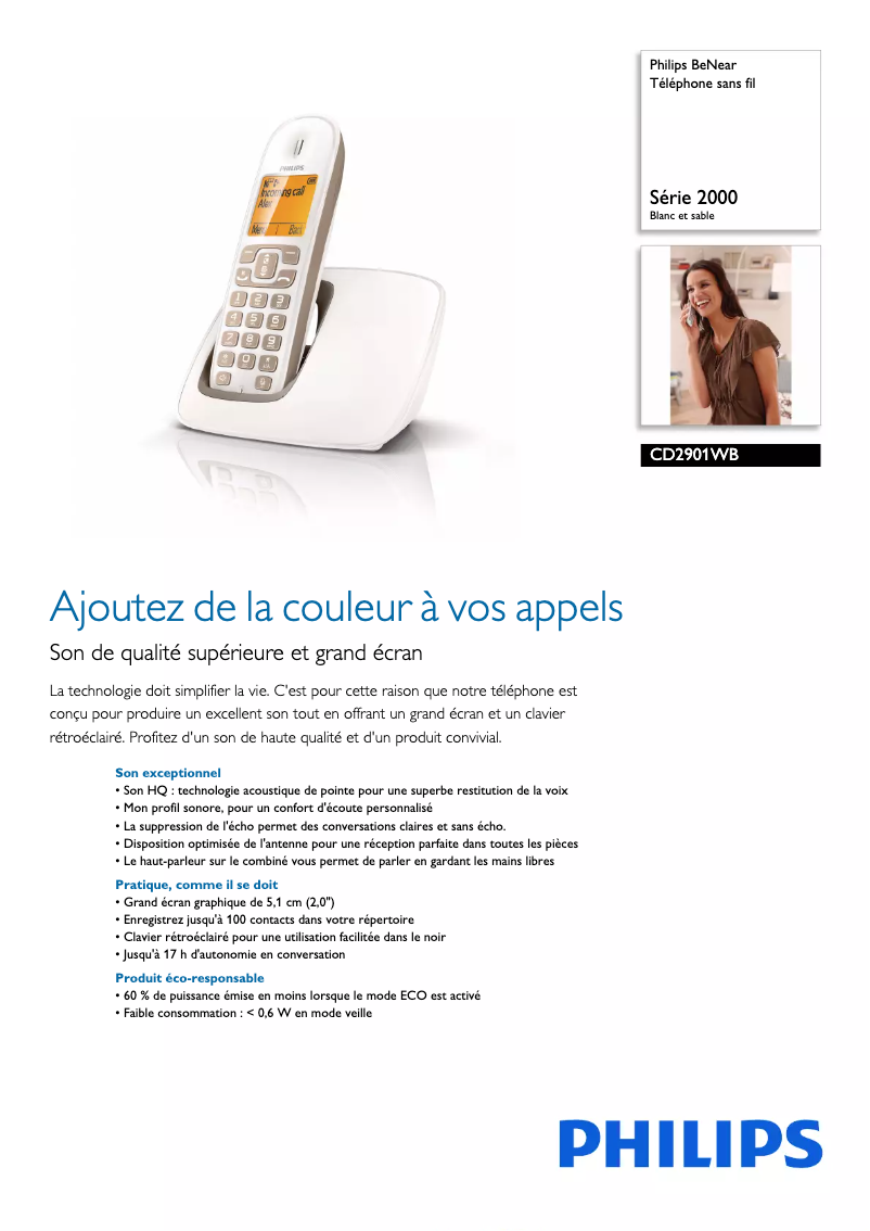 First page image of the manual for BeNear CD2901WB