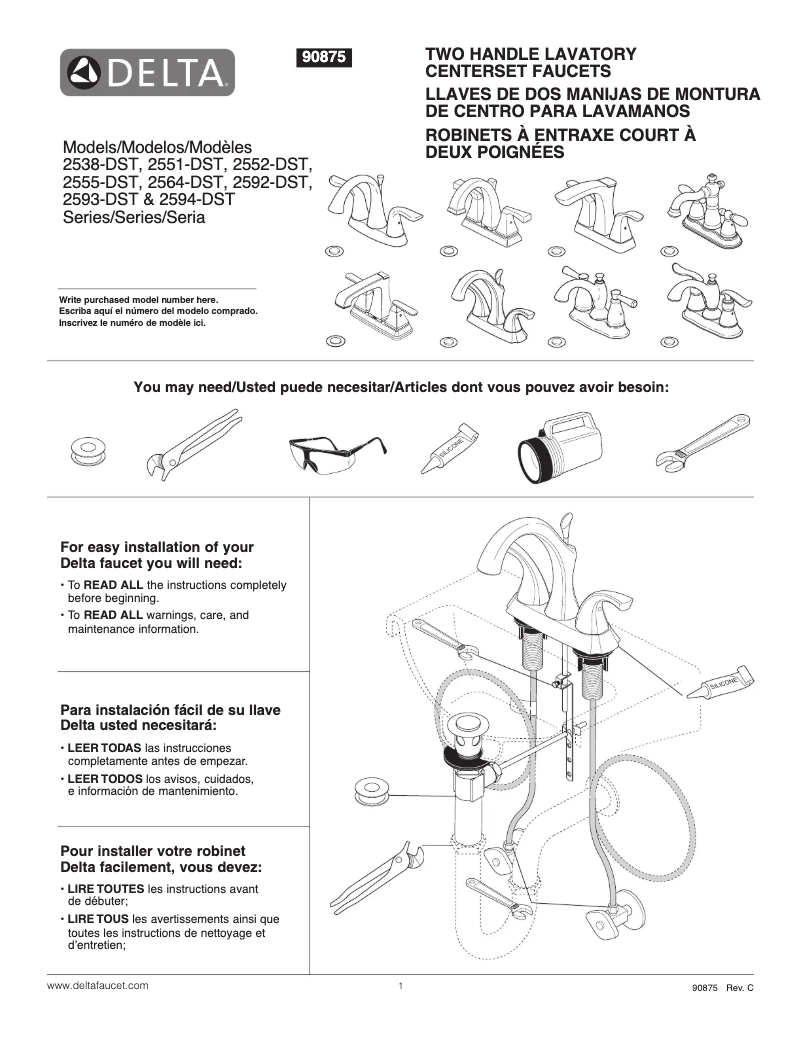 Page 1 of the manual User Manual Delta 2538-MPU-DST