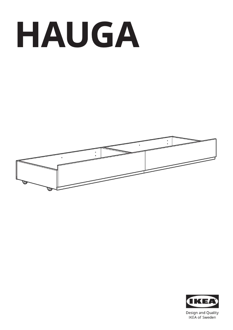 Page 1 of the manual User Manual Ikea HAUGA 404.744.88