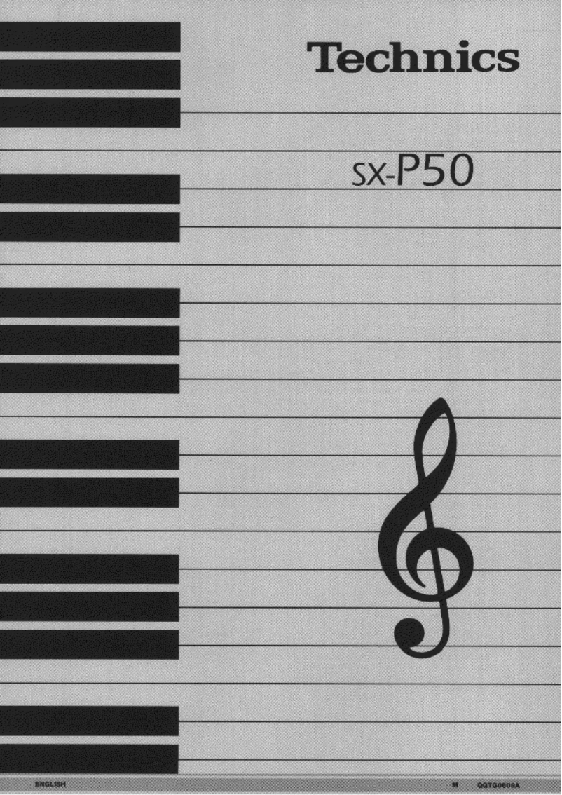 Page 1 of the manual User Manual Technics SX-P50