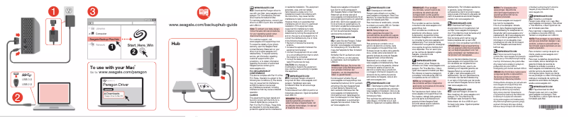 Image de la première page du manuel de l'appareil Backup Plus Hub