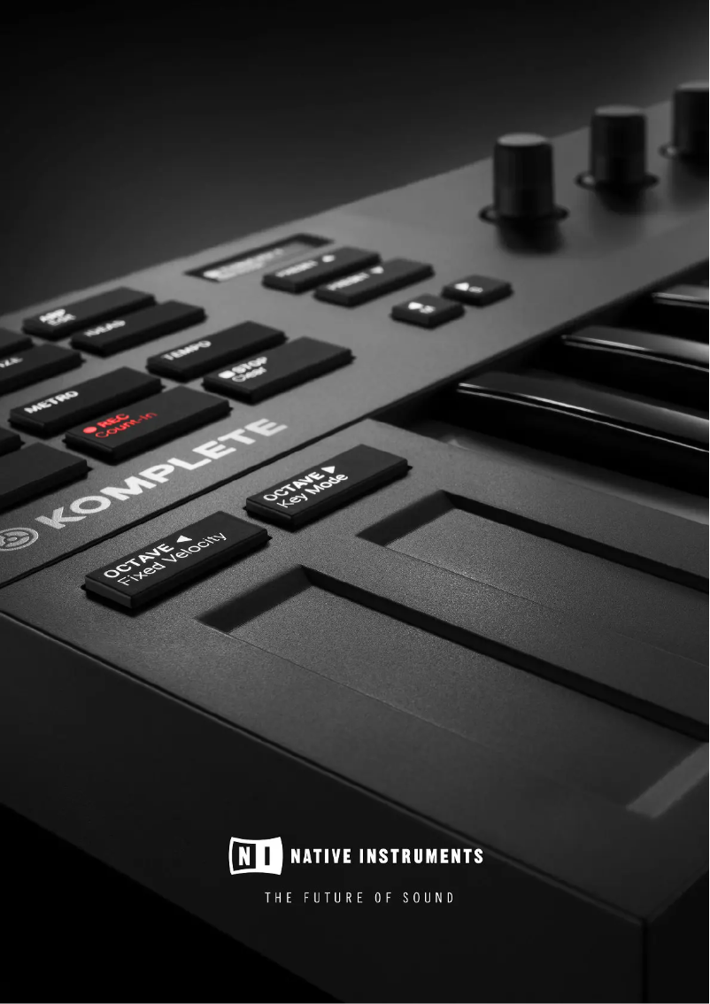 First page image of the manual for Komplete Kontrol M32