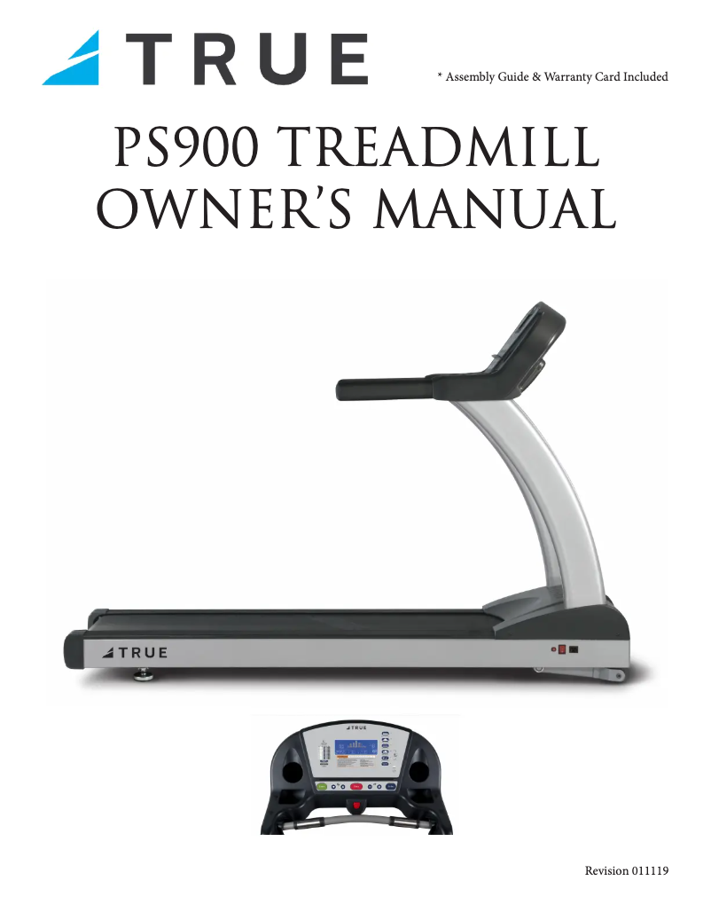 Page 1 of the manual User Manual True TPS900