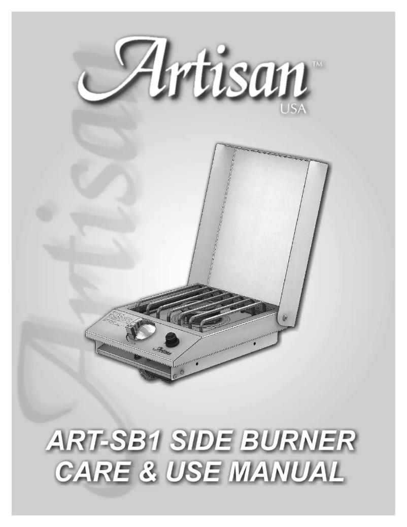 Page 1 of the manual User Manual Artisan ART-SB1