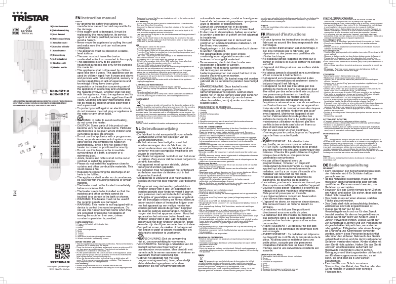 Page 1 of the manual User Manual TriStar KA-5132