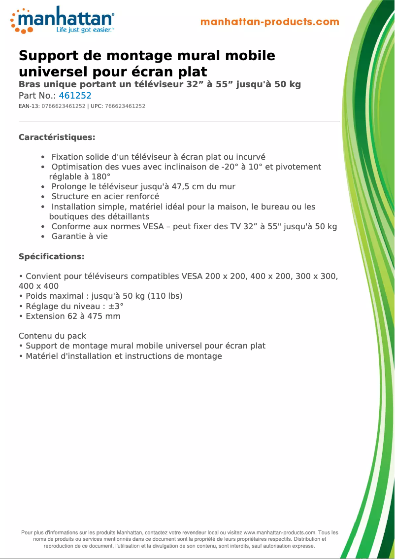 Image de la première page du manuel de l'appareil 461252