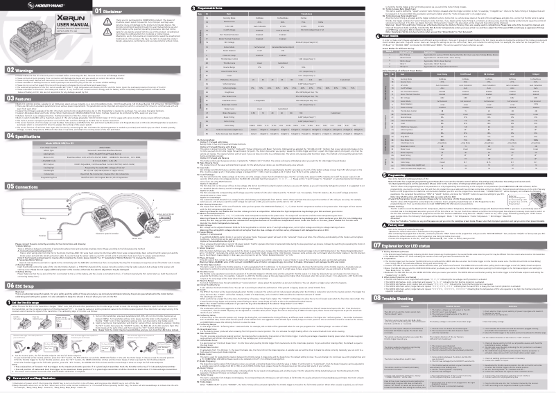 First page image of the manual for XERUN XR8 Pro G2