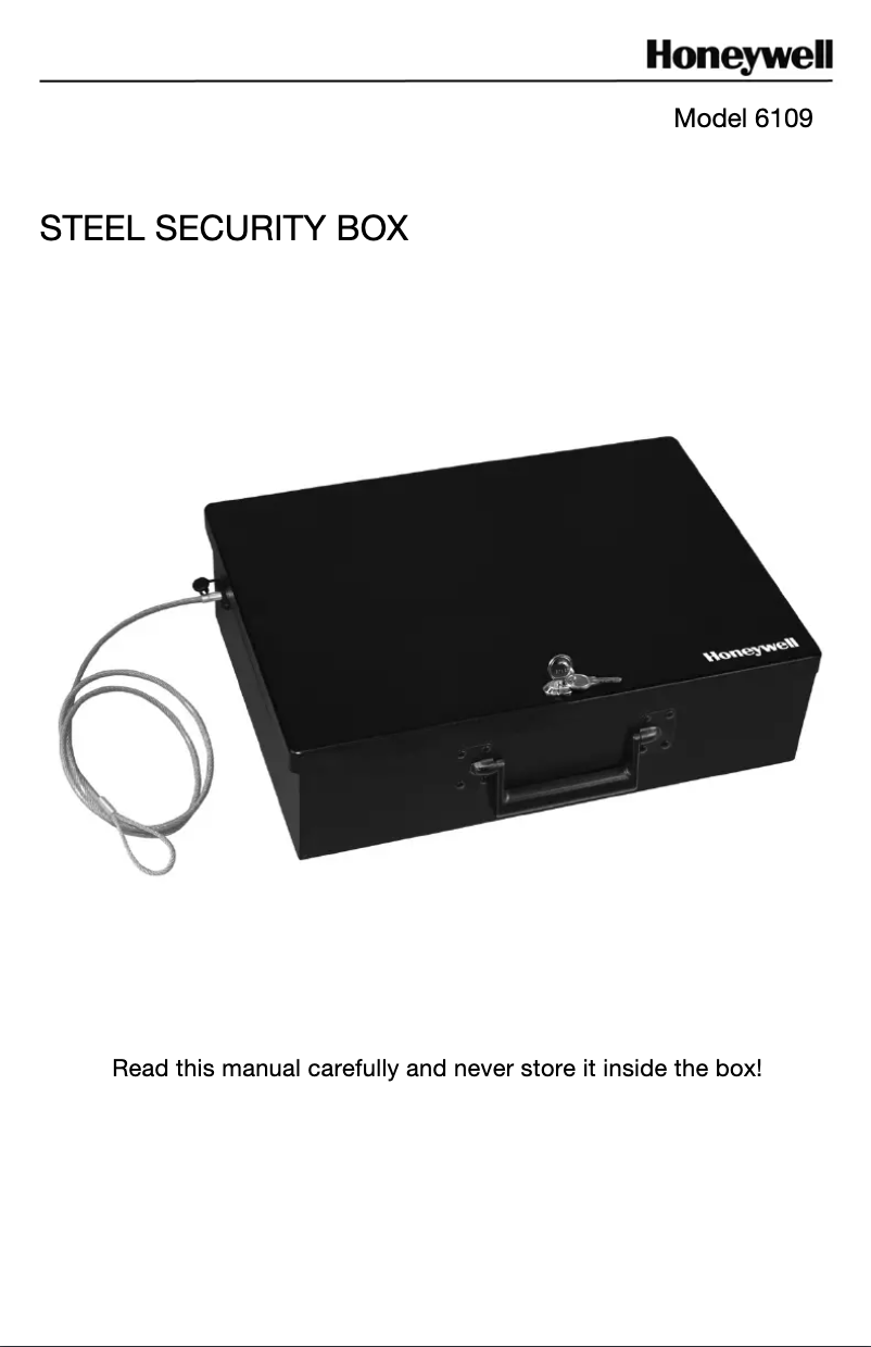 First page image of the manual for 6109