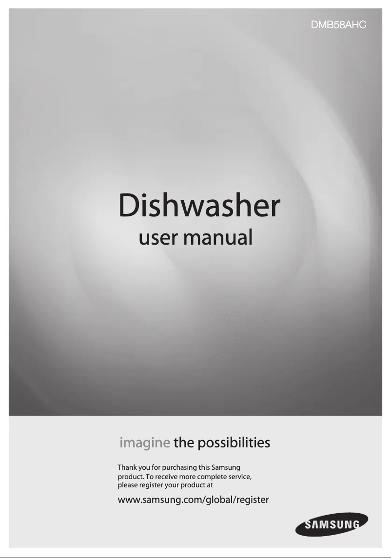 First page image of the manual for DMB58AHC