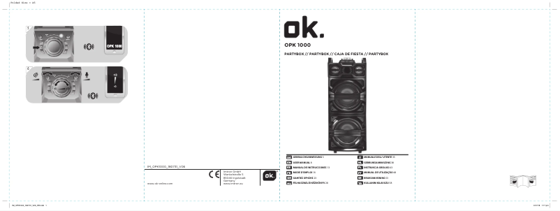 First page image of the manual for OPK 1000