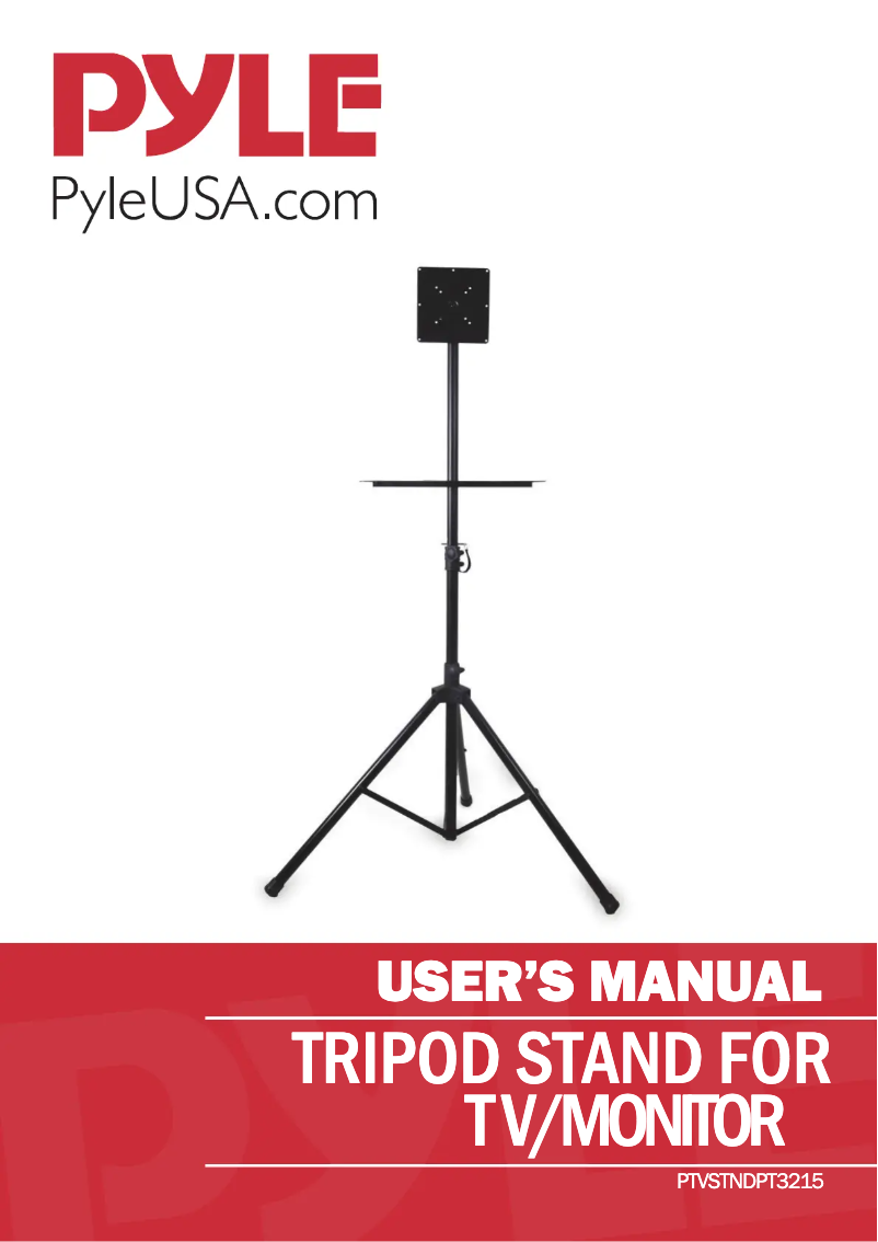 First page image of the manual for PTVSTNDPT3215