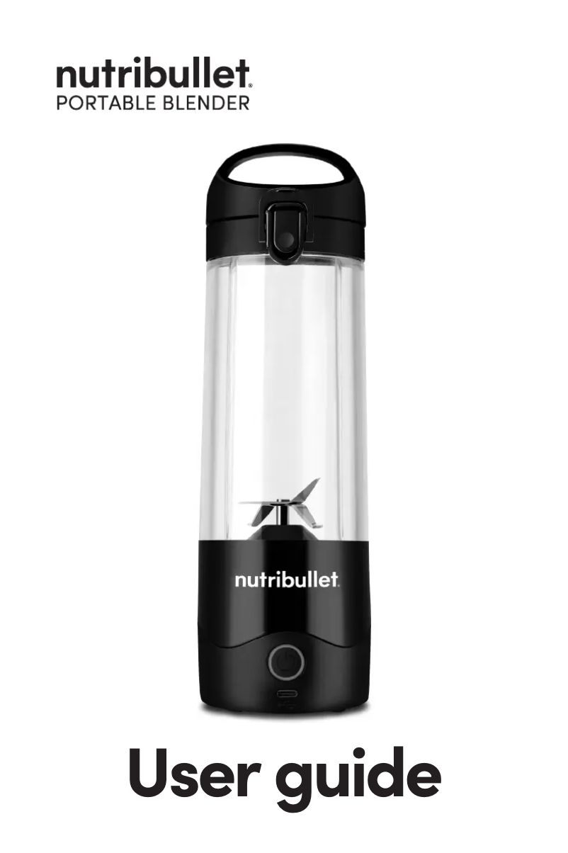 Page 1 of the manual User Manual NutriBullet Portable