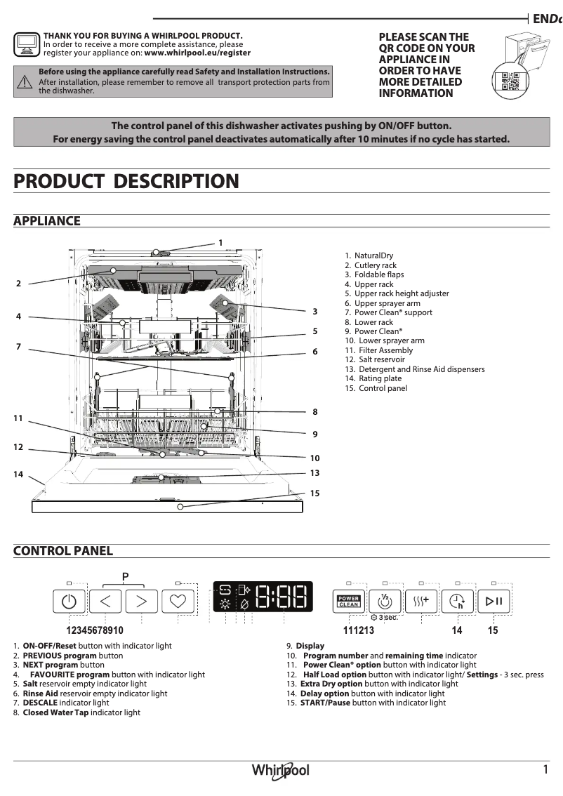 First page image of the manual for W7I HP40 LSC