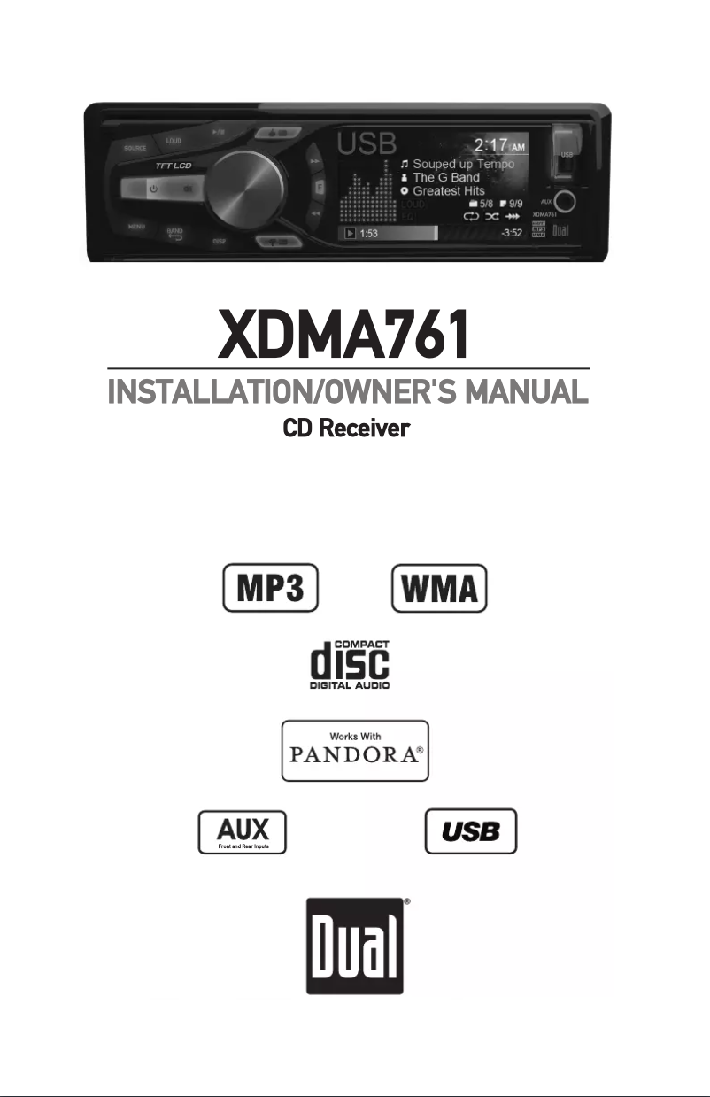 First page image of the manual for XDMA761
