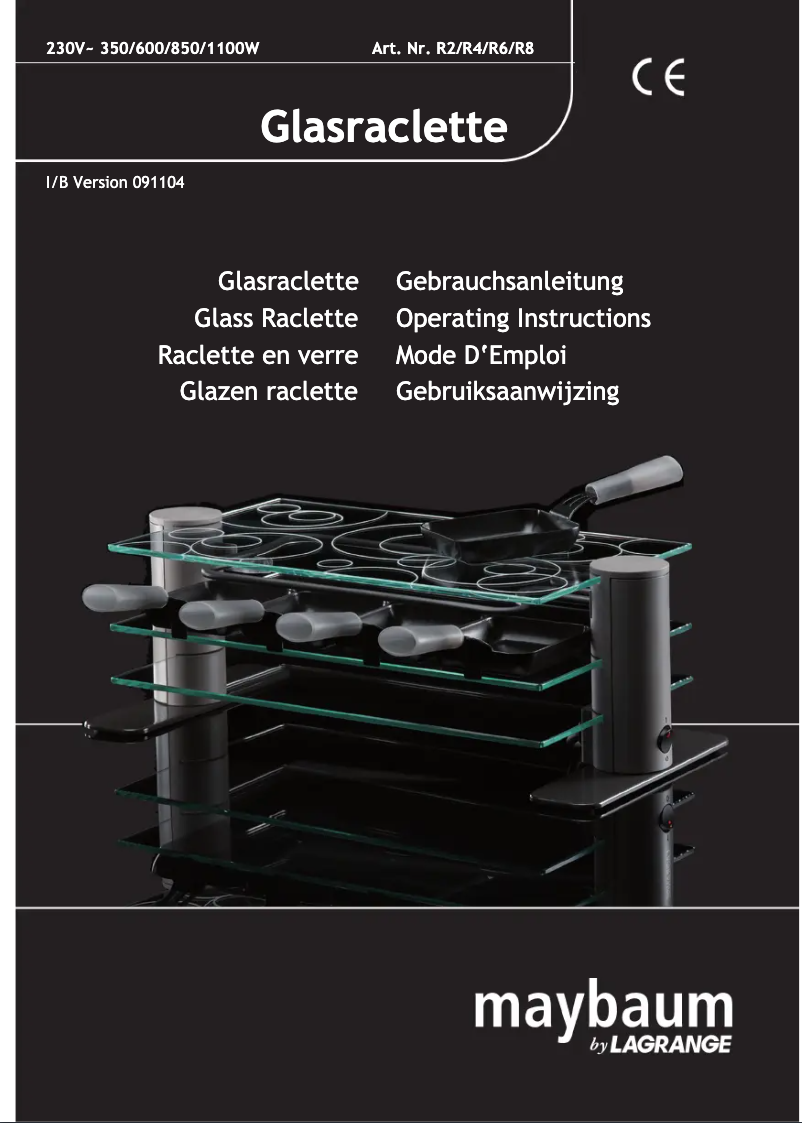 Image de la première page du manuel de l'appareil Premium R 8