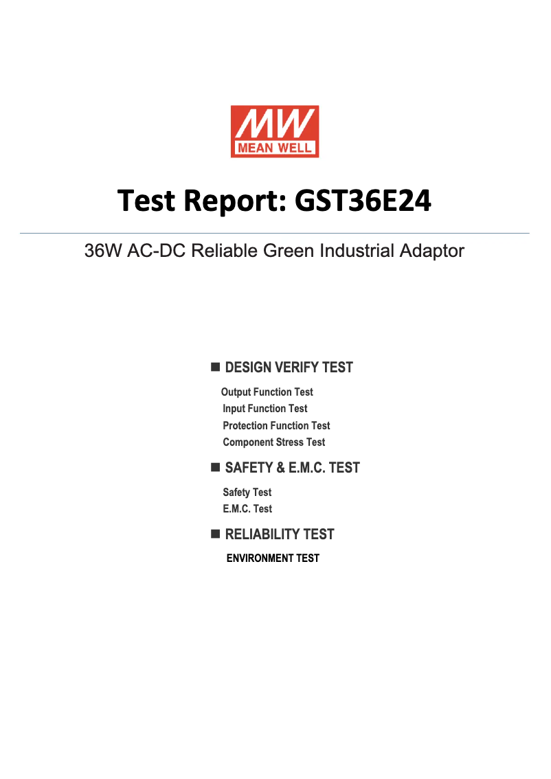 First page image of the manual for GST36E24-P1J