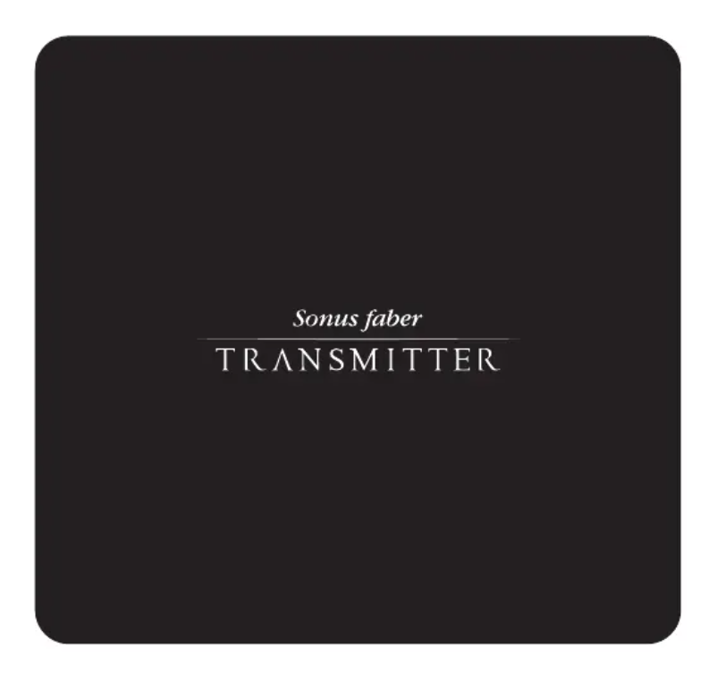 Page 1 of the manual User Manual Sonus Faber Transmitter