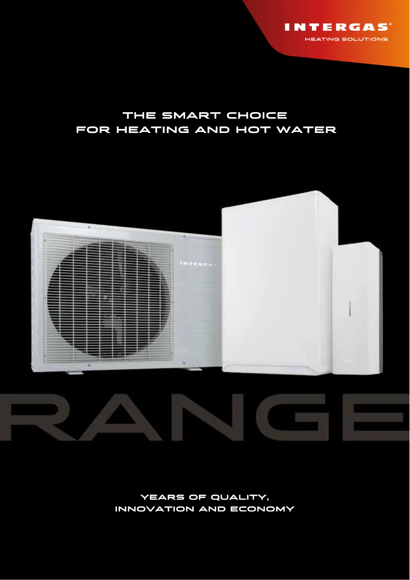 Page 1 of the manual Brochure Intergas Combi Compact ECO RF 36