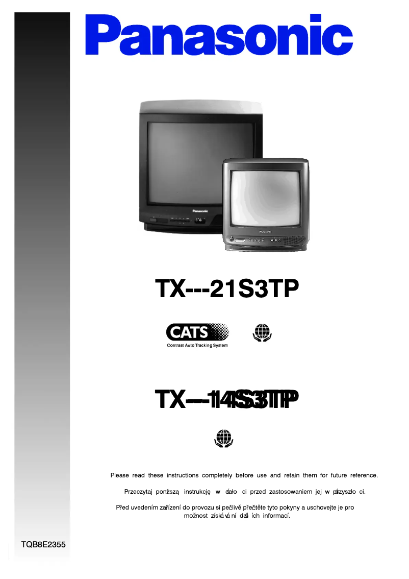Page 1 of the manual User Manual Panasonic TX-14S3TP