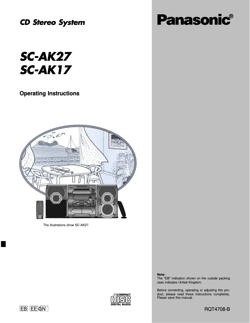 First page image of the manual for SC-AK17