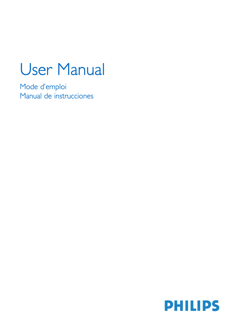 First page image of the manual for 32PF9630A