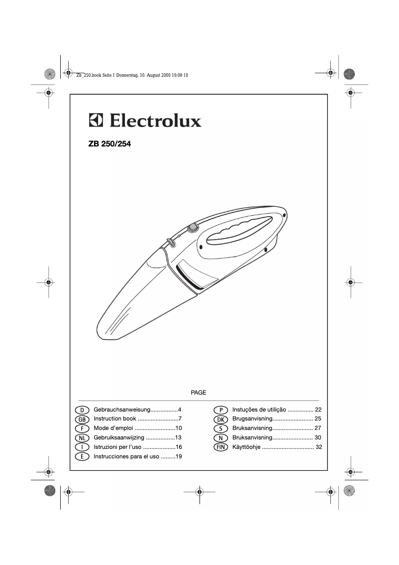 Page 1 of the manual User Manual AEG A160 GT