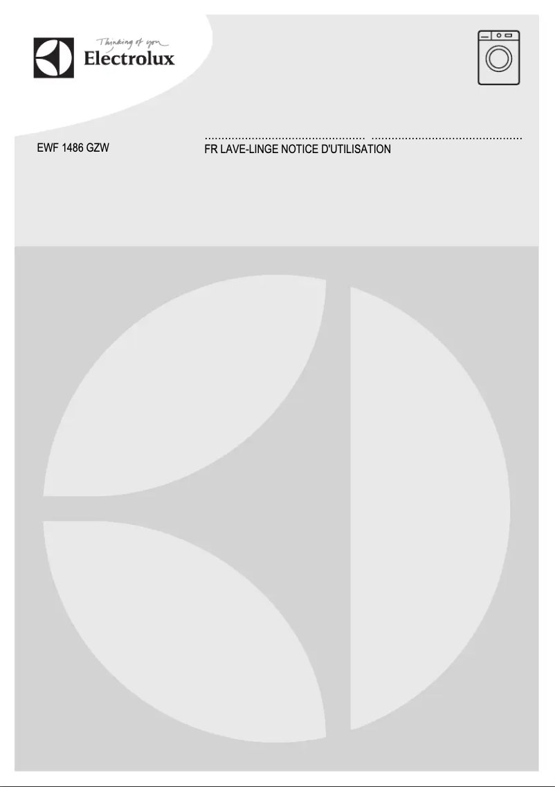 Page 1 of the manual User Manual Electrolux EWF1486GZW
