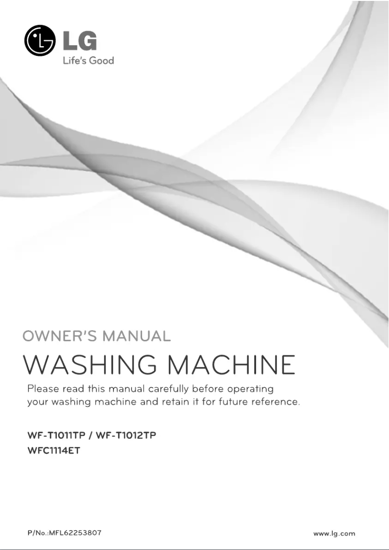 First page image of the manual for WFC1114ET