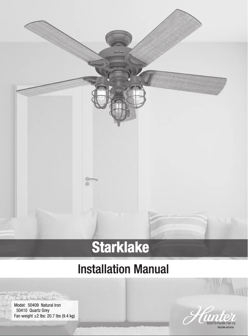 First page image of the manual for Starklake 50409