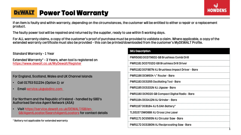 First page image of the manual for DCD791