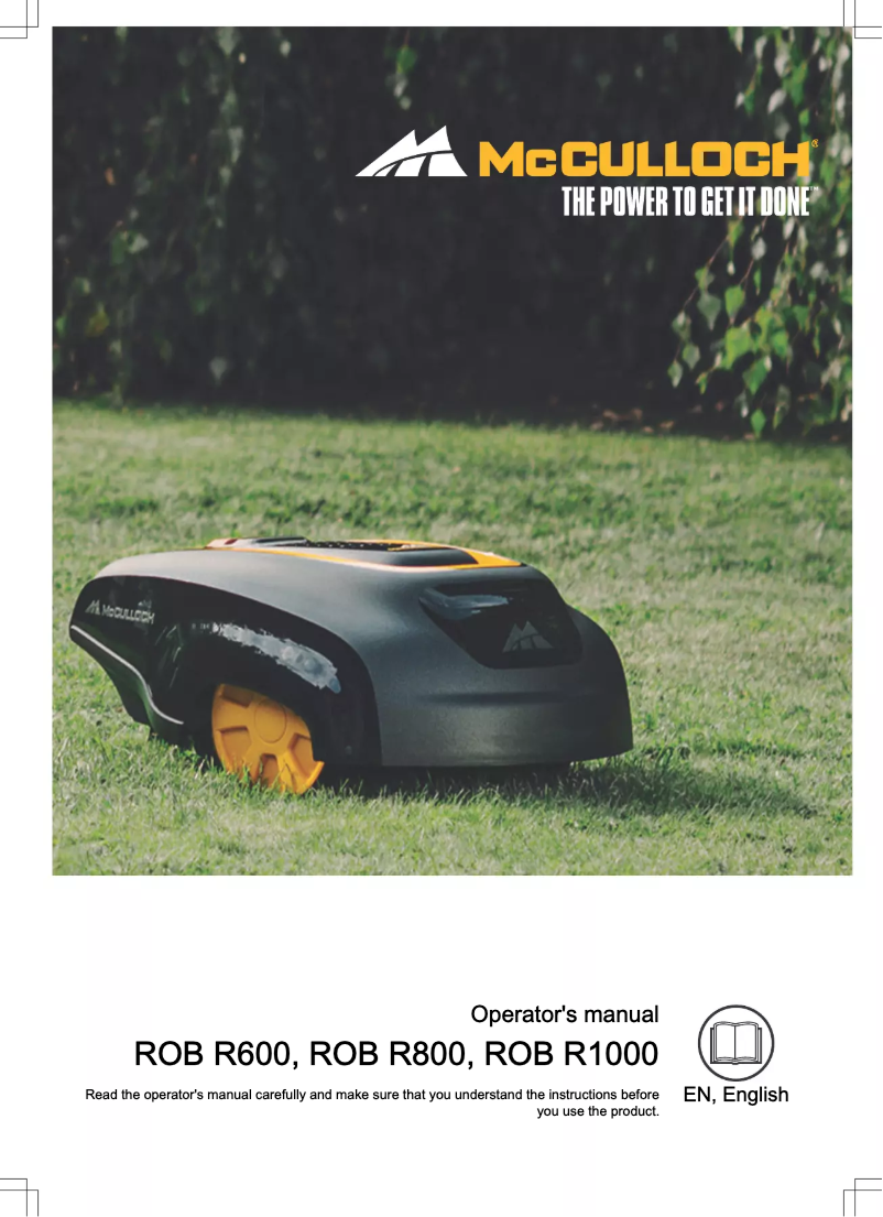 First page image of the manual for RM800