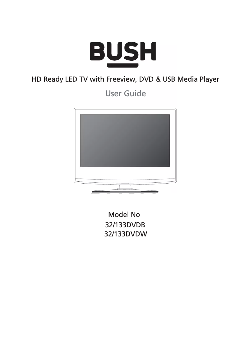 First page image of the manual for 32/133DVDW