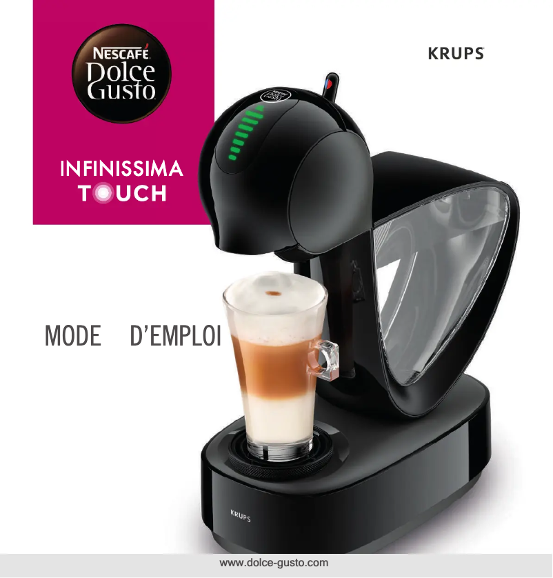 Image de la première page du manuel de l'appareil Nescafé Dolce Gusto Infinissima Touch KP2708
