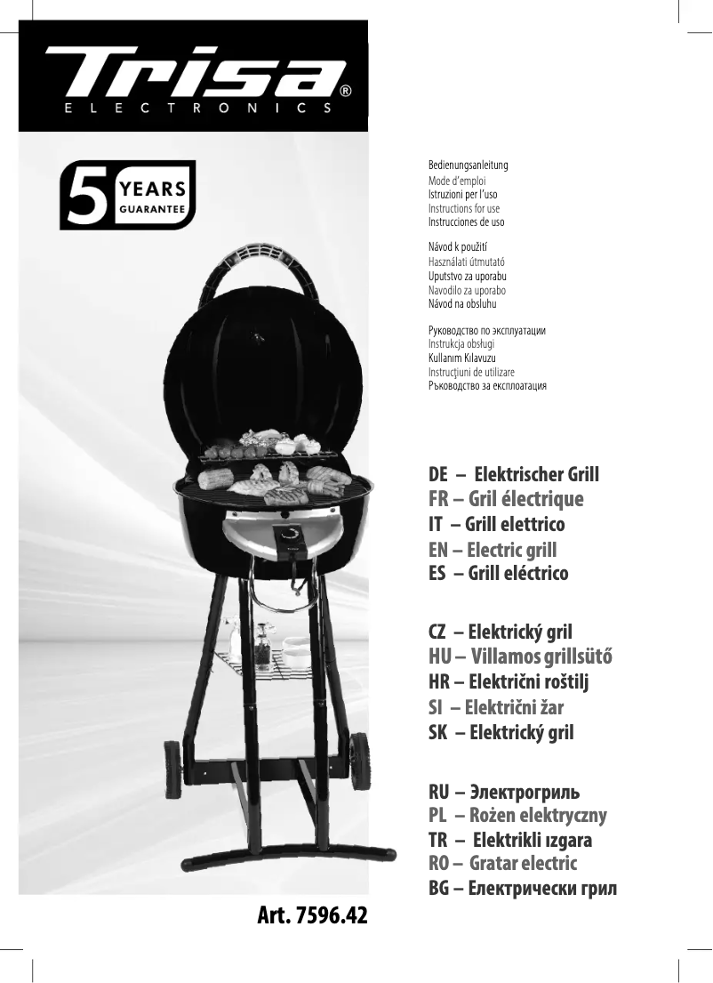 First page image of the manual for BBQ Star 2 in 1 7596.4212