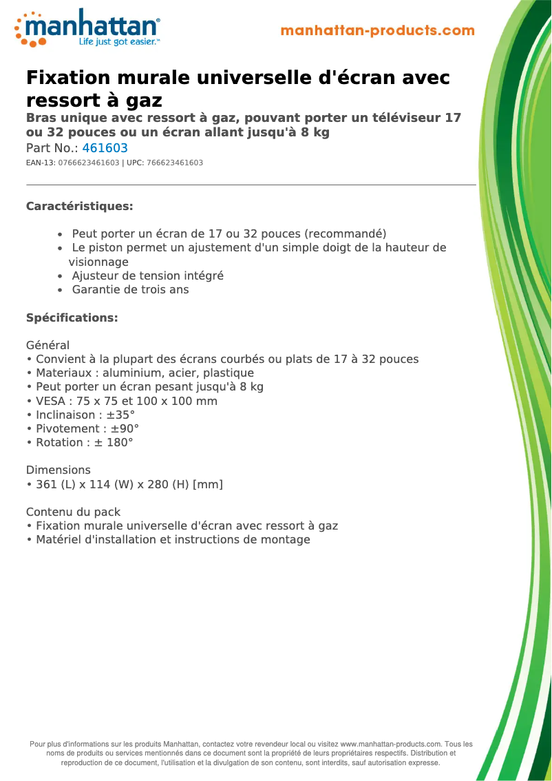 Image de la première page du manuel de l'appareil 461603