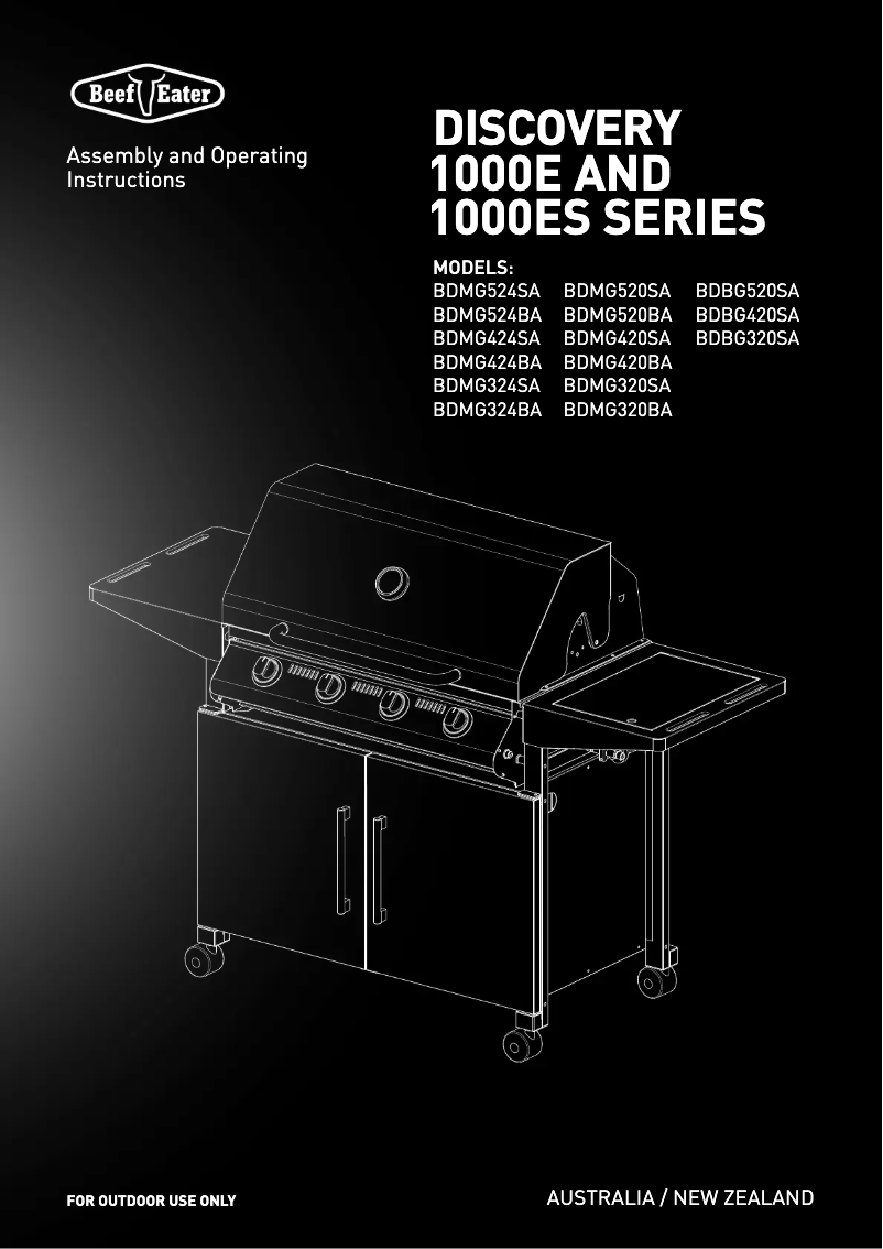 First page image of the manual for BDMG524SA