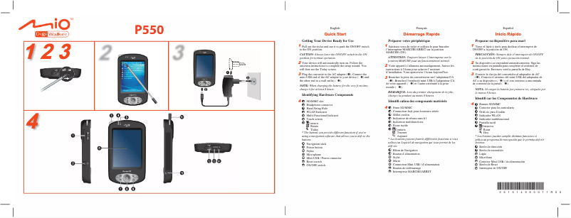 First page image of the manual for DigiWalker P550
