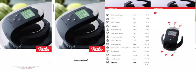 First page image of the manual for Vitacontrol