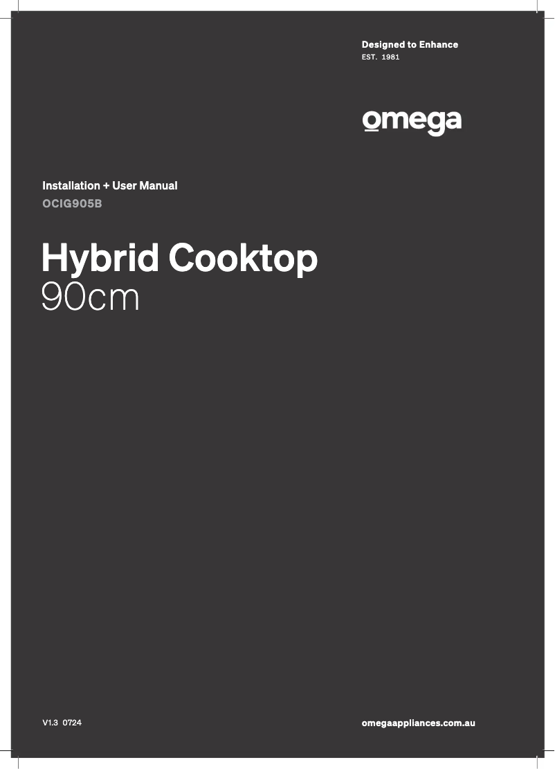 First page image of the manual for OCIG905B