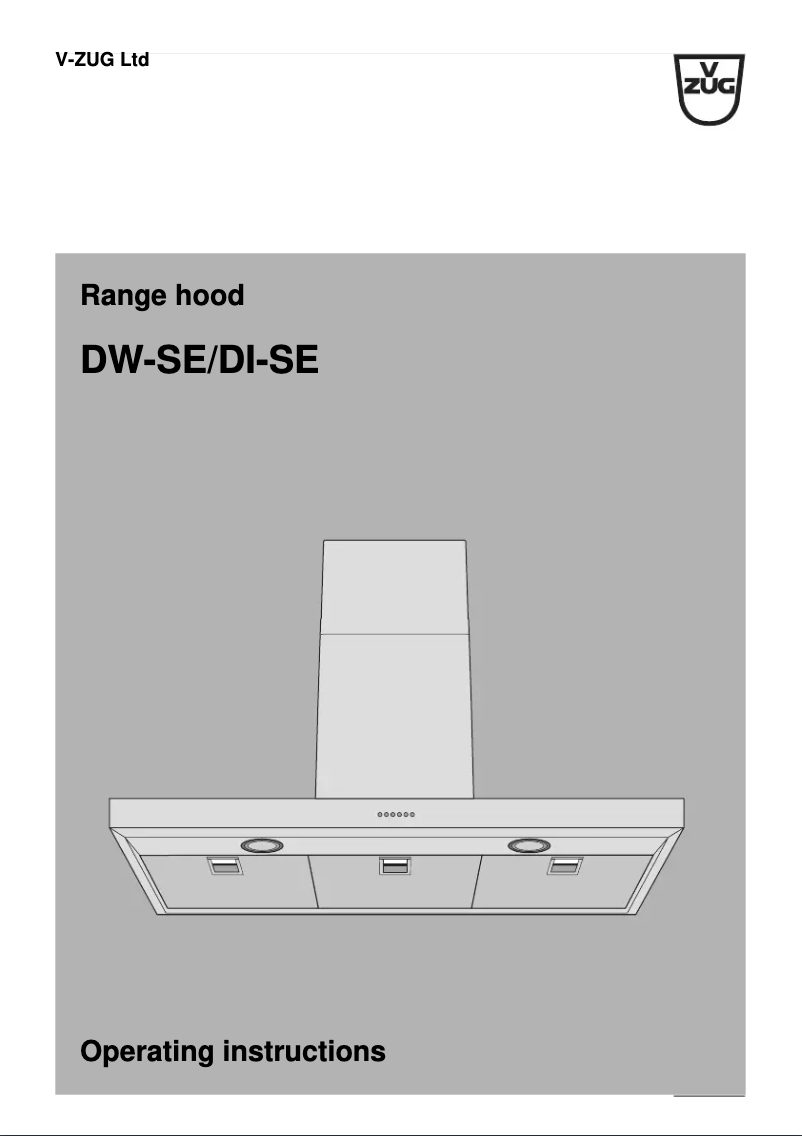 First page image of the manual for DW-SE 12