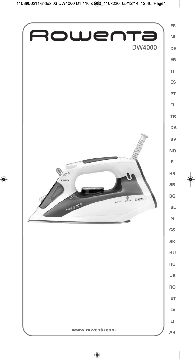 Image de la première page du manuel de l'appareil Effective DW4015