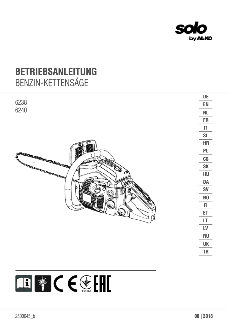 Image de la première page du manuel de l'appareil 6240