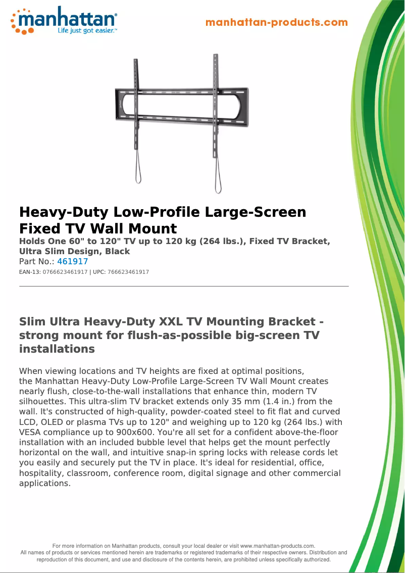 First page image of the manual for 461917