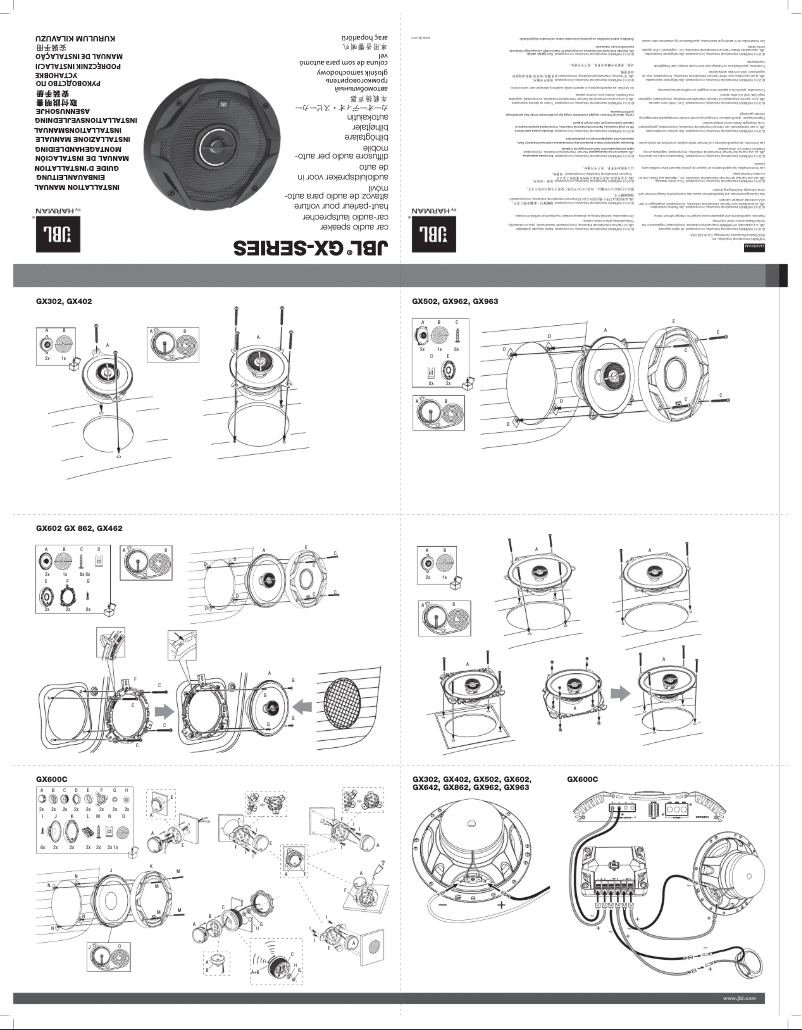 Page 1 of the manual User Manual JBL GX602