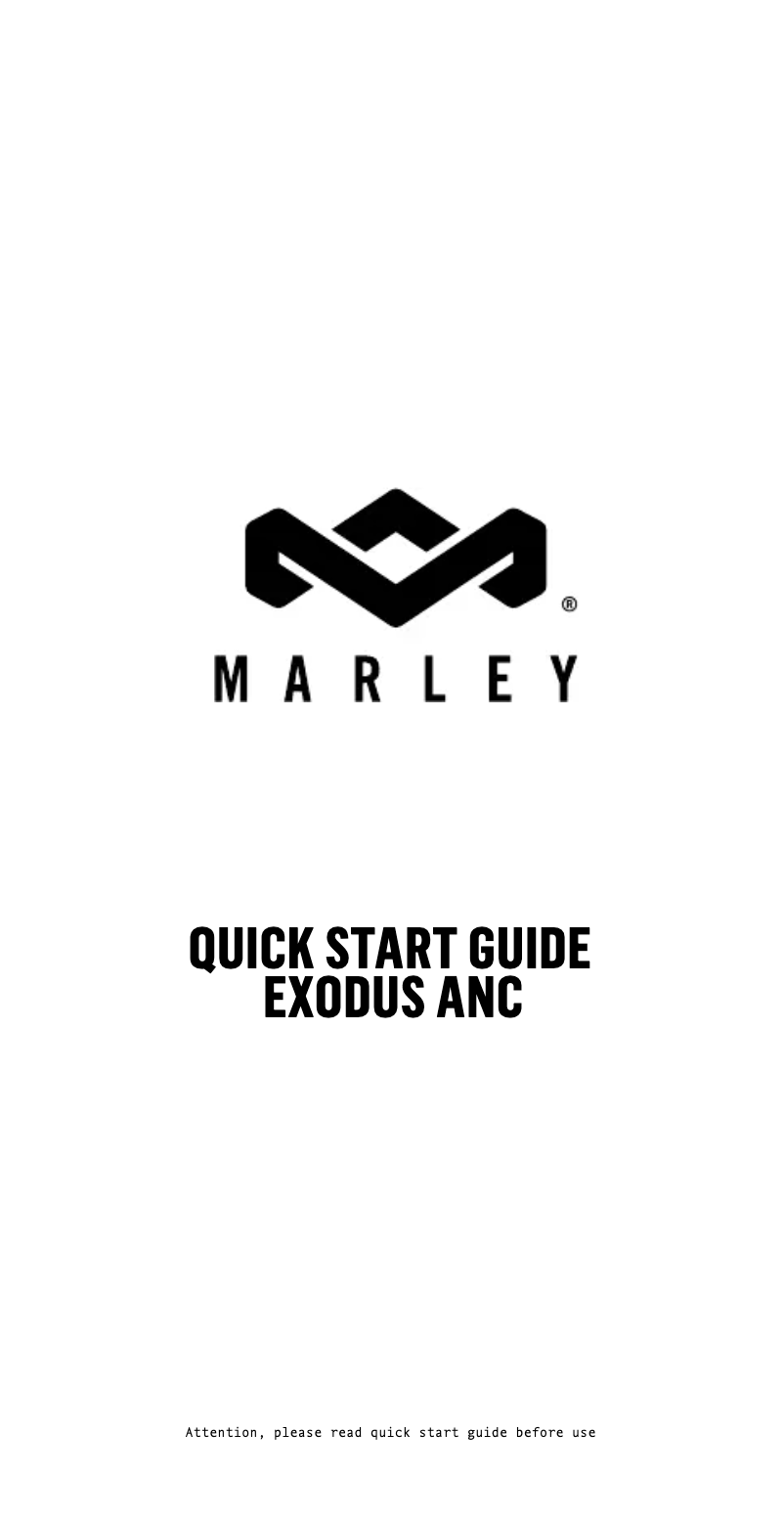 Page 1 of the manual User Manual House of Marley Exodus ANC