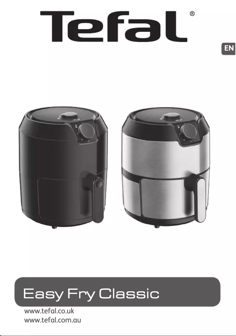 Page 1 of the manual User Manual Tefal Easy Fry Classic EY201860