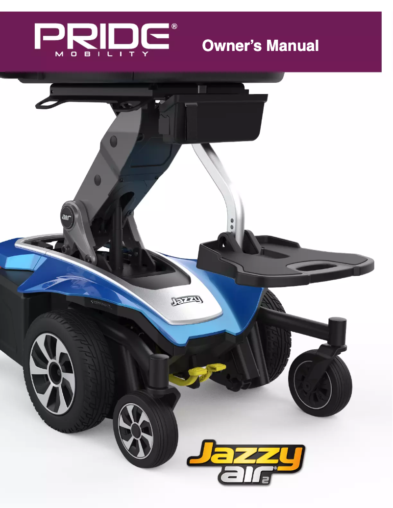 First page image of the manual for Jazzy Air 2