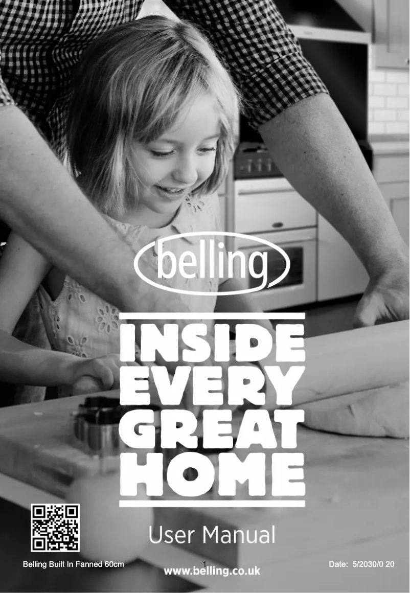 Page 1 of the manual User Manual Belling BI602FP