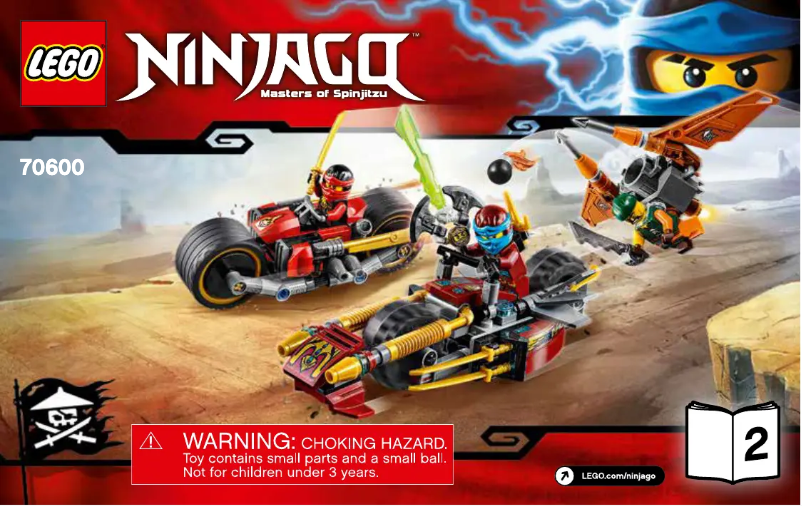 First page image of the manual for Ninjago 70600